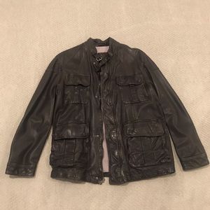 Cole Haan Brown Leather Jacket.  Slightly used.